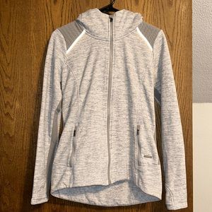 Women’s size S, grey athleta zip up hoodie